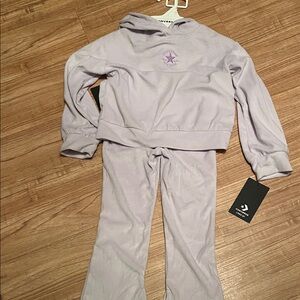 Converse Light Purple Hoodie and Pants Set, Girl’s Size 5 - New with Tags!!
